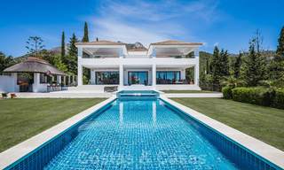 Renovated luxury villa for sale in a modern Mediterranean style in the exclusive Cascada de Camojan on the Golden Mile in Marbella 27064 