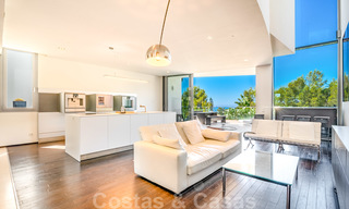 Modern luxury corner house with sea view for sale in the exclusive Sierra Blanca, Marbella 27142 