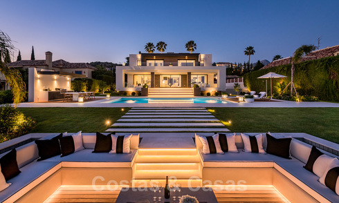 Spectacular modern designer villa for sale, frontline golf in Nueva Andalucia, Marbella 27183