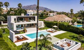 Spectacular modern designer villa for sale, frontline golf in Nueva Andalucia, Marbella 27185 