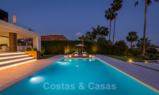 Spectacular modern designer villa for sale, frontline golf in Nueva Andalucia, Marbella 27192 
