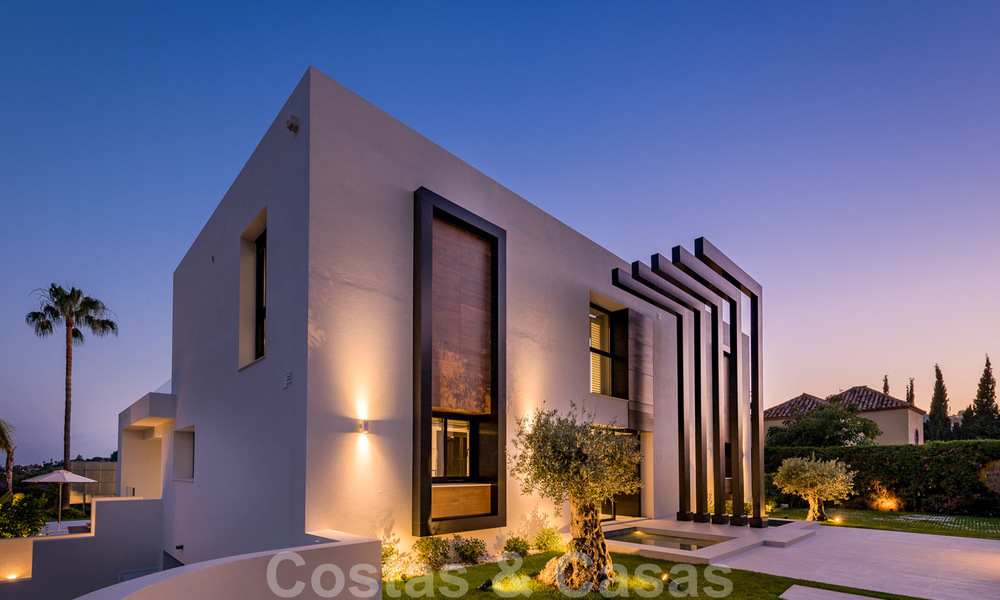 Spectacular modern designer villa for sale, frontline golf in Nueva Andalucia, Marbella 27194