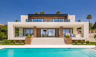 Spectacular modern designer villa for sale, frontline golf in Nueva Andalucia, Marbella 27202 
