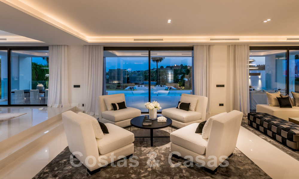 Spectacular modern designer villa for sale, frontline golf in Nueva Andalucia, Marbella 27203