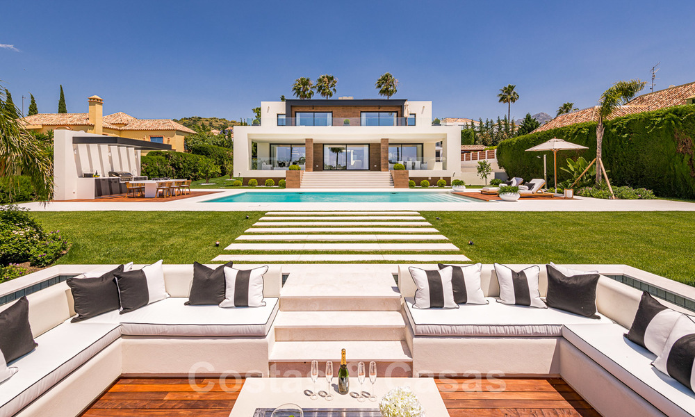 Spectacular modern designer villa for sale, frontline golf in Nueva Andalucia, Marbella 27217