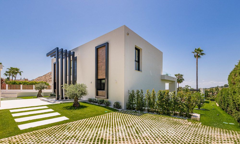 Spectacular modern designer villa for sale, frontline golf in Nueva Andalucia, Marbella 27219