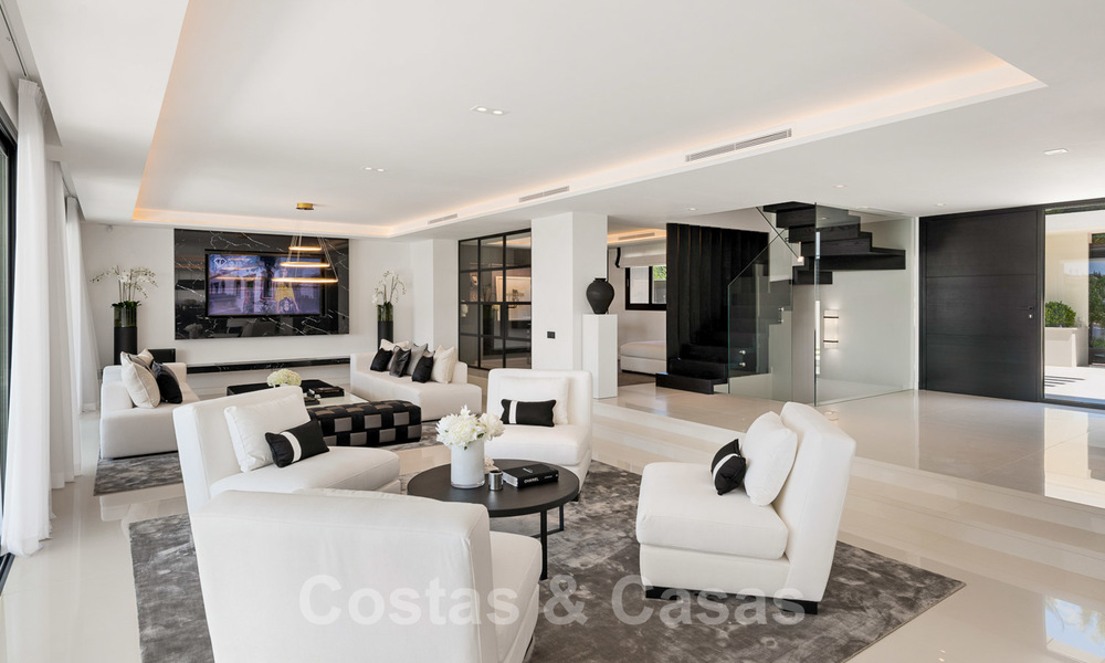 Spectacular modern designer villa for sale, frontline golf in Nueva Andalucia, Marbella 27221
