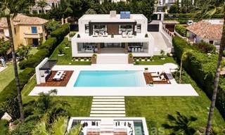 Spectacular modern designer villa for sale, frontline golf in Nueva Andalucia, Marbella 27229 