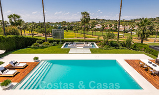 Spectacular modern designer villa for sale, frontline golf in Nueva Andalucia, Marbella 27249 