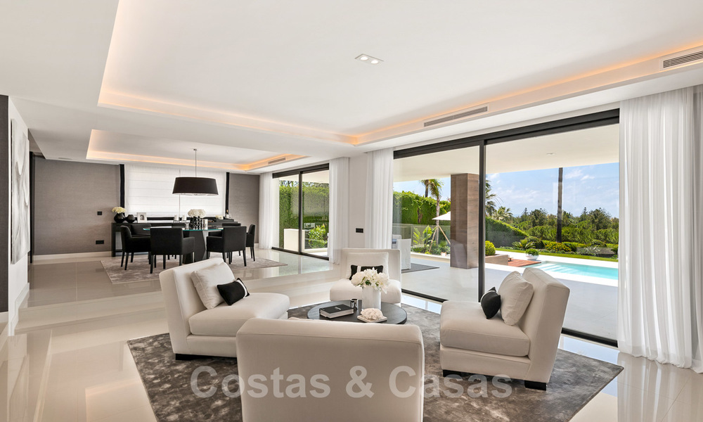 Spectacular modern designer villa for sale, frontline golf in Nueva Andalucia, Marbella 27250