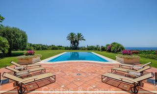 Traditional classic Mediterranean luxury villa for sale with stunning sea views in a gated community on the Golden Mile, Marbella 27271 