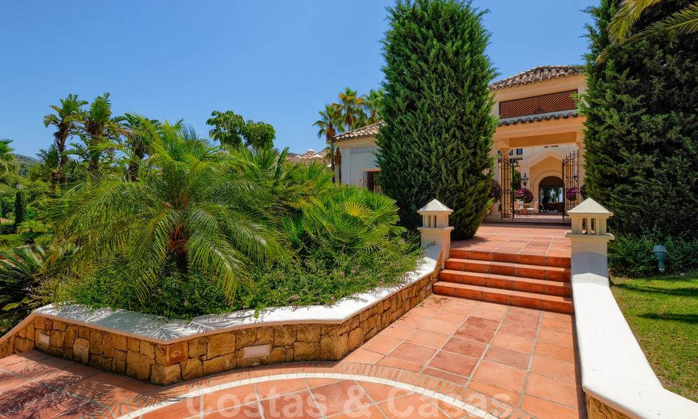Traditional classic Mediterranean luxury villa for sale with stunning sea views in a gated community on the Golden Mile, Marbella 27283