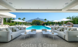 Exclusive new modern villa for sale, directly on the Las Brisas golf course in the Golf Valley of Nueva Andalucia, Marbella 27440 