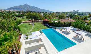 Exclusive new modern villa for sale, directly on the Las Brisas golf course in the Golf Valley of Nueva Andalucia, Marbella 27443 