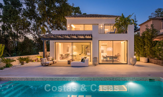 Ready to move in contemporary Mediterranean villa with sea views for sale at a short walking distance to the beach and all amenities, beach side Elviria in Marbella 27536 