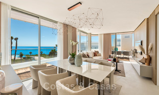 Spectacular modern luxury beachfront penthouses for sale in Estepona, Costa del Sol. Ready to move in. Promotion! 27776 