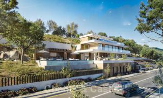 Turnkey, modern villas with spectacular views of the golf course, the lake, the mountains and the Mediterranean Sea to Africa, in a gated nature and golf resort for sale in Benahavis - Marbella 32410 