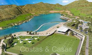 New modern luxury villas for sale with spectacular views of the golf, the lake and the Mediterranean to Africa, in a gated golf resort in Benahavis - Marbella 779266 