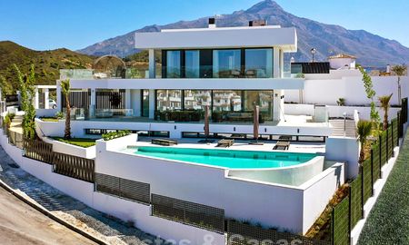 Exquisite new modern villa with magnificent panoramic sea views for sale, Nueva Andalucia, Marbella 28076