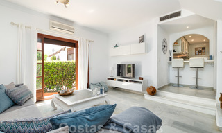 Redecorated townhouse for sale in a small frontline beach complex in Estepona West, close to the city 28104 
