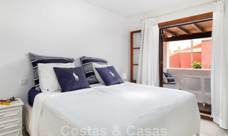 Redecorated townhouse for sale in a small frontline beach complex in Estepona West, close to the city 28114 