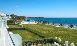 Private resale! Brand new on the market. Ultra deluxe avant garde beach front apartment for sale in an exclusive complex on the New Golden Mile, Marbella - Estepona 28687 