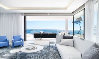 Private resale! Brand new on the market. Ultra deluxe avant garde beach front apartment for sale in an exclusive complex on the New Golden Mile, Marbella - Estepona 28695 
