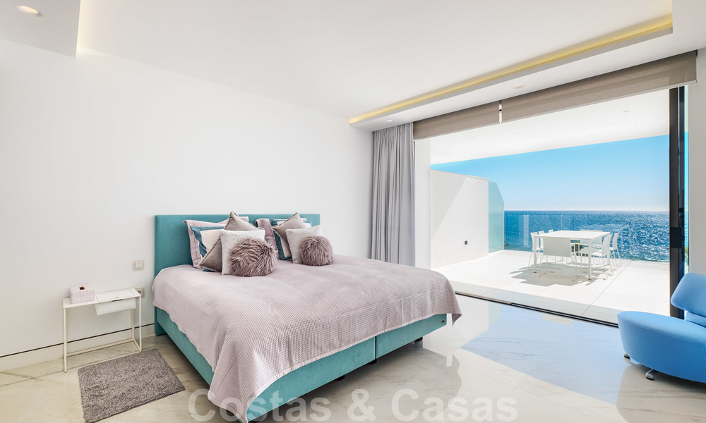 Private resale! Brand new on the market. Ultra deluxe avant garde beach front apartment for sale in an exclusive complex on the New Golden Mile, Marbella - Estepona 28708