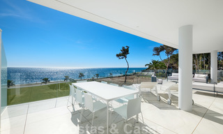 Private resale! Brand new on the market. Ultra deluxe avant garde beach front apartment for sale in an exclusive complex on the New Golden Mile, Marbella - Estepona 28710 