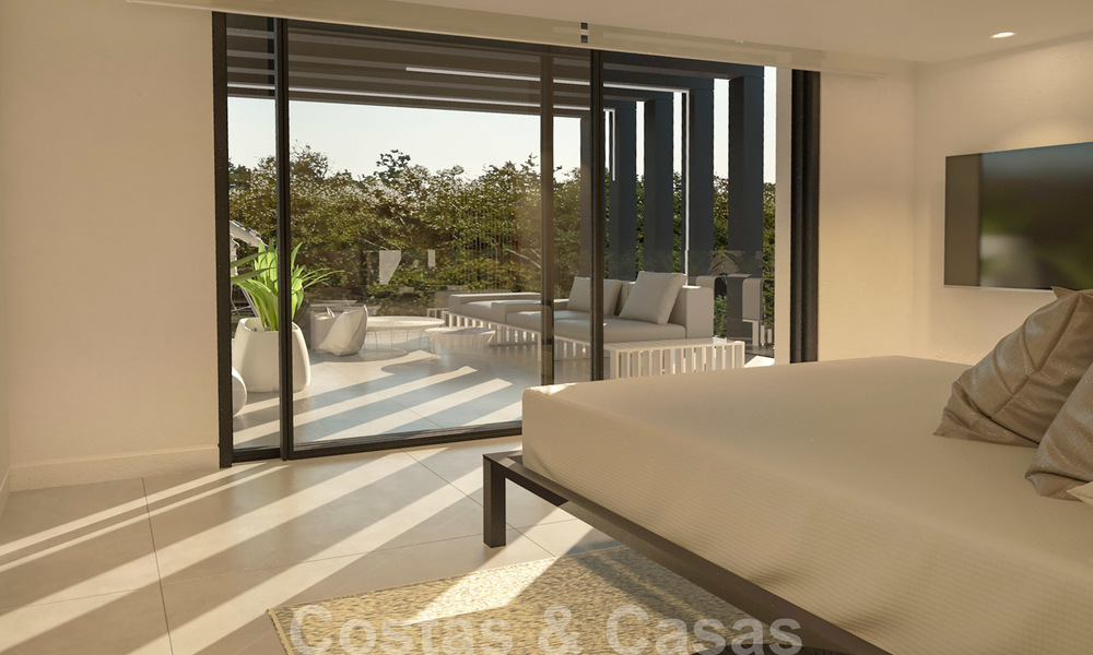 Plot + project for a modern new build villa for sale close to the beach in East Marbella 28623
