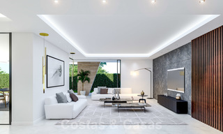 New innovative luxury villa in modern style for sale, beachside Elviria, Marbella 28641 