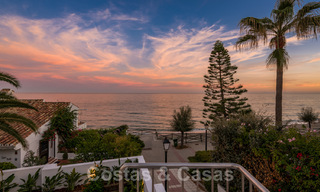 For sale, move-in ready, fully renovated beachfront villa with sea view in Estepona West 28868 