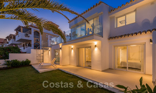 For sale, move-in ready, fully renovated beachfront villa with sea view in Estepona West 28870 