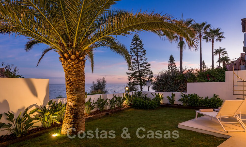 For sale, move-in ready, fully renovated beachfront villa with sea view in Estepona West 28871