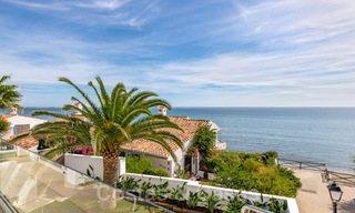 For sale, move-in ready, fully renovated beachfront villa with sea view in Estepona West 28878 