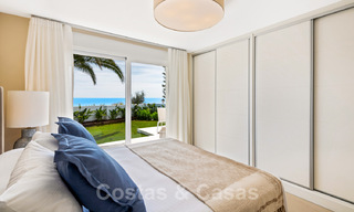 For sale, move-in ready, fully renovated beachfront villa with sea view in Estepona West 28879 