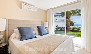 For sale, move-in ready, fully renovated beachfront villa with sea view in Estepona West 28882 