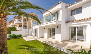 For sale, move-in ready, fully renovated beachfront villa with sea view in Estepona West 28886 