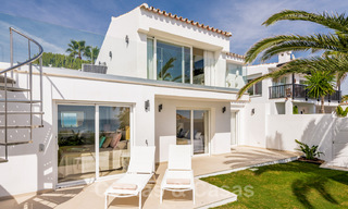 For sale, move-in ready, fully renovated beachfront villa with sea view in Estepona West 28892 