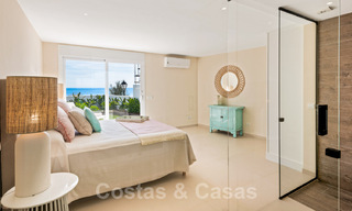 For sale, move-in ready, fully renovated beachfront villa with sea view in Estepona West 28897 