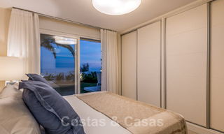 For sale, move-in ready, fully renovated beachfront villa with sea view in Estepona West 28904 