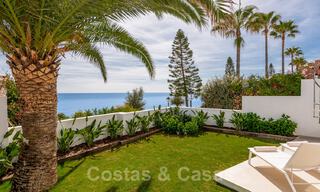 For sale, move-in ready, fully renovated beachfront villa with sea view in Estepona West 28906 