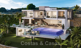 Stylish, new contemporary design villa for sale with panoramic views over the sea, near Estepona 28921 