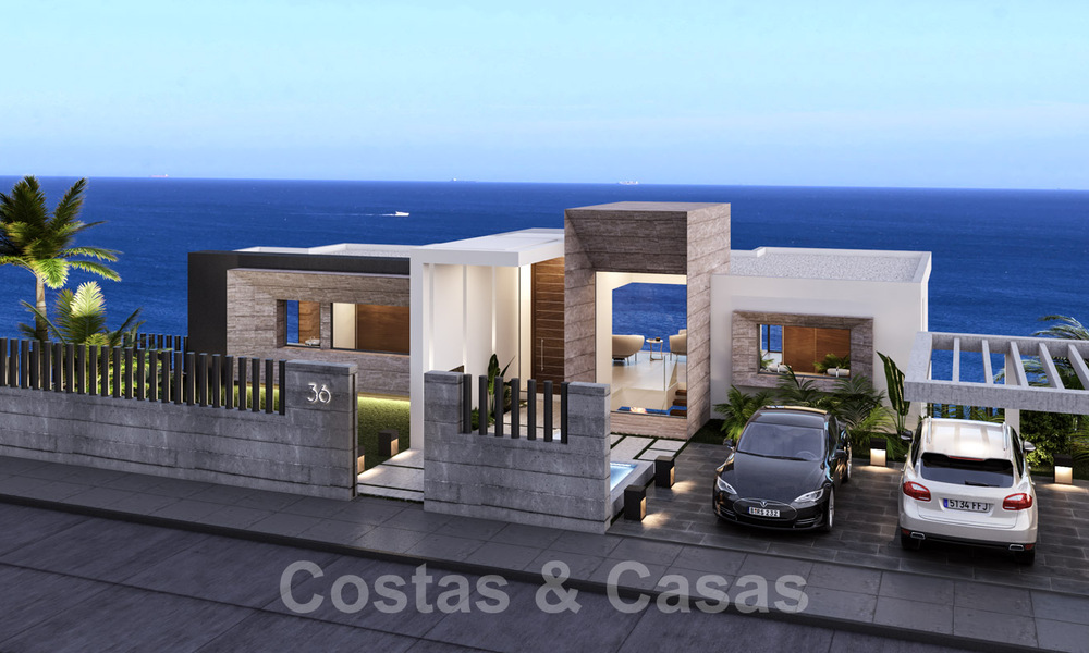 Stylish, new contemporary design villa for sale with panoramic views over the sea, near Estepona 28922