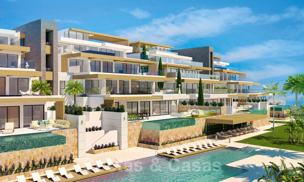 Spacious newly built apartments for sale with private pool in a gated resort in Benahavis - Marbella 29041