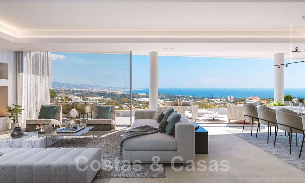 Luxurious modern apartments with panoramic sea views for sale in Benahavis - Marbella 29196