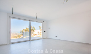 Modern new build villa with panoramic mountain- and sea views for sale in the hills of Marbella East. Almost ready. 57690 