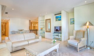 Spacious luxury corner apartment for sale in frontline beach complex within walking distance of Estepona centre 29676 