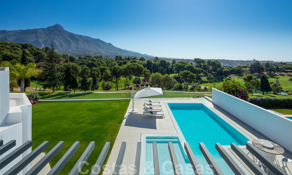 Elegantly renovated villa in Aloha, Nueva Andalucia, Marbella. First line golf on an elevated position with beautiful views. 29931