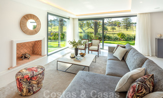 Elegantly renovated frontline golf villa for sale in the heart of the Golf Valley in Nueva Andalucia, Marbella 30042 